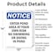 Signmission Enter Pond Area At Your Own Risk, 10 in W x Rectangle, Aluminum OS-2PACK-NS-A-1014-V-12082 - alternate 3
